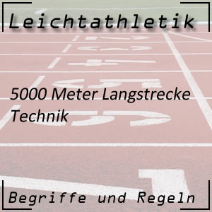 Laufen 5000 m Technik