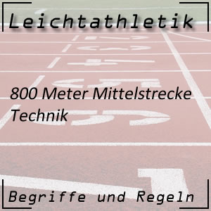 Laufen 800 m Technik