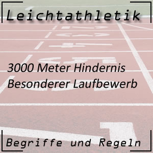 Leichtathletik Laufen 3000 m Hindernislauf