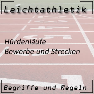 Leichtathletik Laufen Hürdenlauf