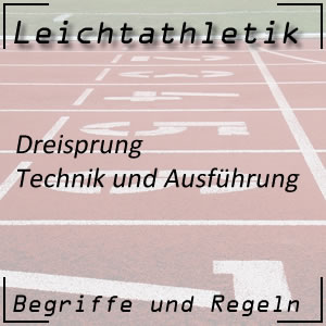 Leichtathletik Springen Dreisprung Technik