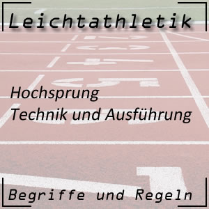 Hochsprung Technik