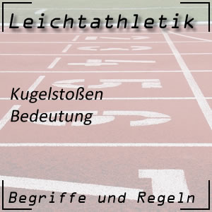 Leichtathletik Werfen Kugelstoßen