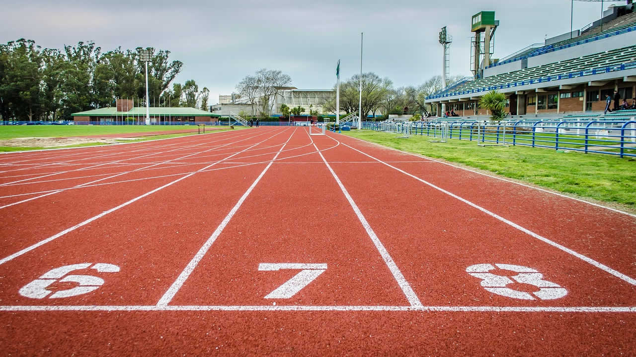 Laufbahn im 400 Meter Sprint