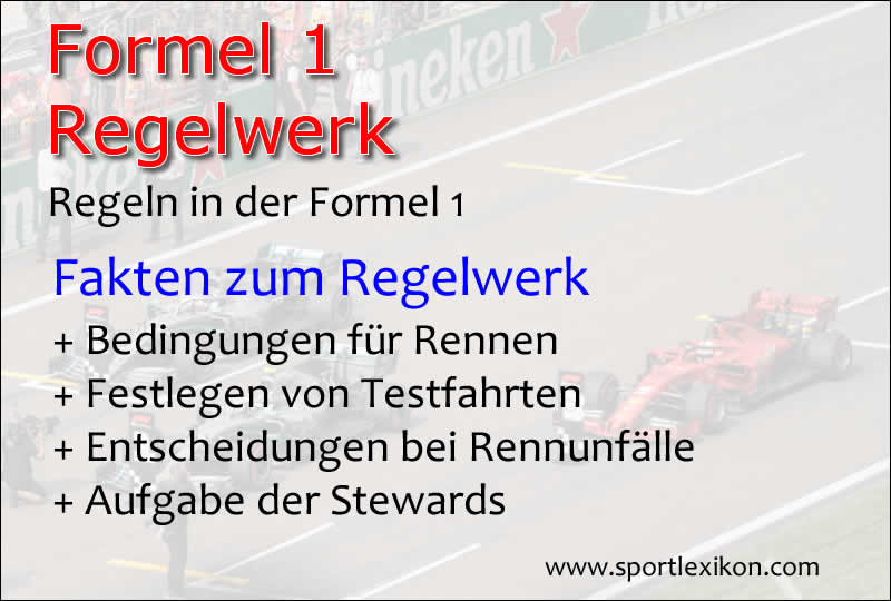 Regelwerk in der Formel 1