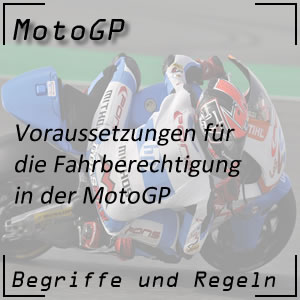 Fahrberechtigung in der Motorrad-WM