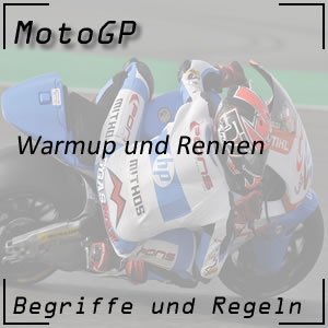 Warmup und Rennen in der Motorrad-WM