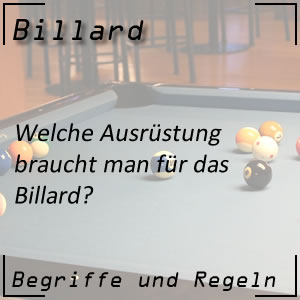 Billard Ausrüstung