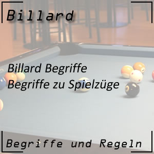 Billard Begriffe Spielzüge Stöße