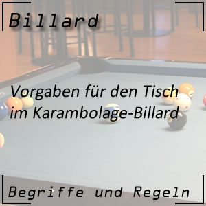 Billard Karambolage Tisch