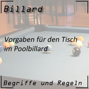 Poolbillard Tisch