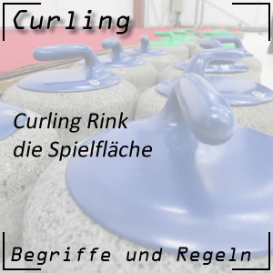 Rink oder Curling Spielfläche