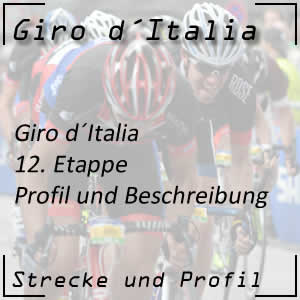 12. Etappe des Giro d'Italia