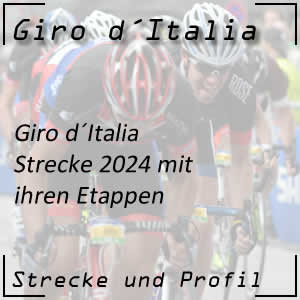 Giro d´Italia Streckenverlauf