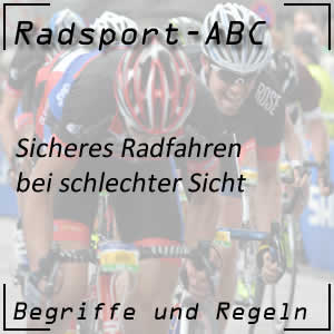 Radfahren bei schlechter Sicht