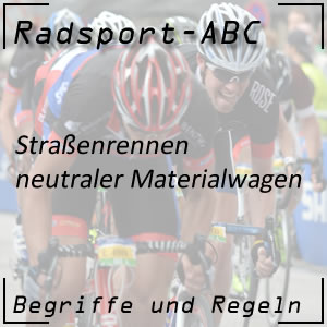 Radsport neutraler Materialwagen