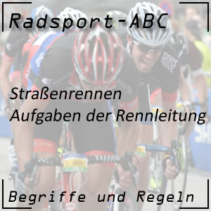 Rennleitung im Radrennen