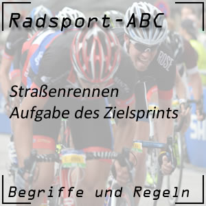 Zielsprint im Radrennen