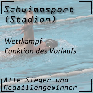 Vorlauf im Schwimmbewerb