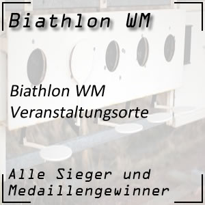 Biathlon WM Veranstaltungsorte