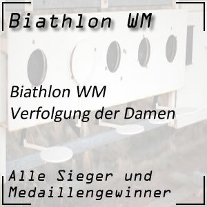 Biathlon WM Verfolgung der Frauen