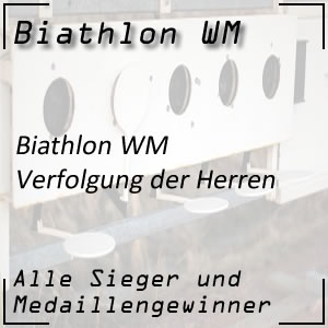 Biathlon WM Verfolgung der Männer