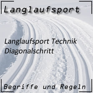 Langlauf Technik Diagonalschritt