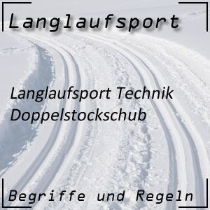 Langlauf Technik Doppelstockschub