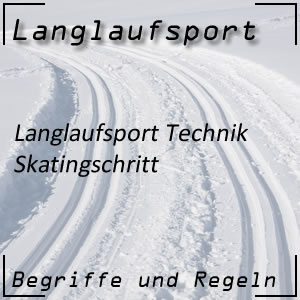 Langlauf Technik Skatingschritt freie Technik