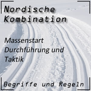 Massenstart in der Nordischen Kombination