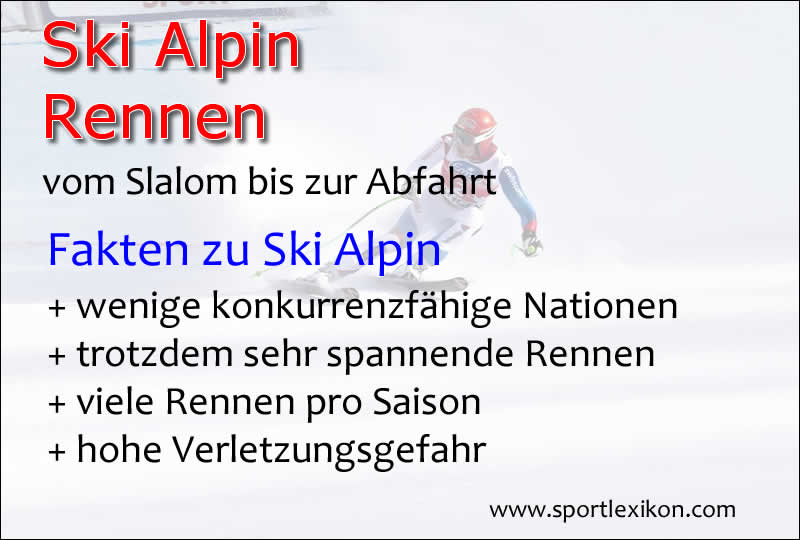 Ski Alpin Rennen