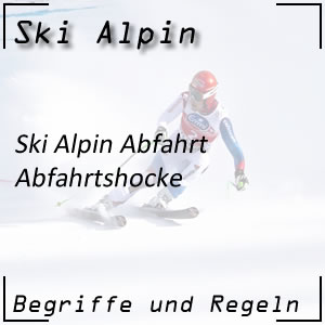 Ski Alpin Abfahrt Abfahrtshocke