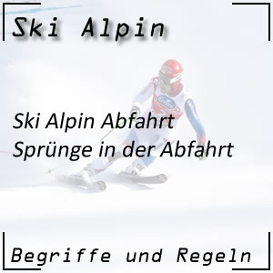 Ski Alpin Abfahrt Sprünge