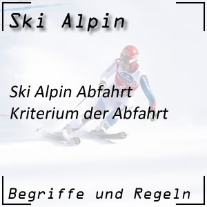 Ski Alpin Abfahrt