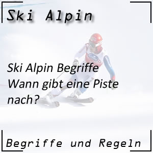 Bedeutung von Piste gibt nach