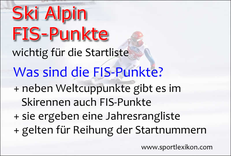 FIS-Punkte im alpinen Skirennen