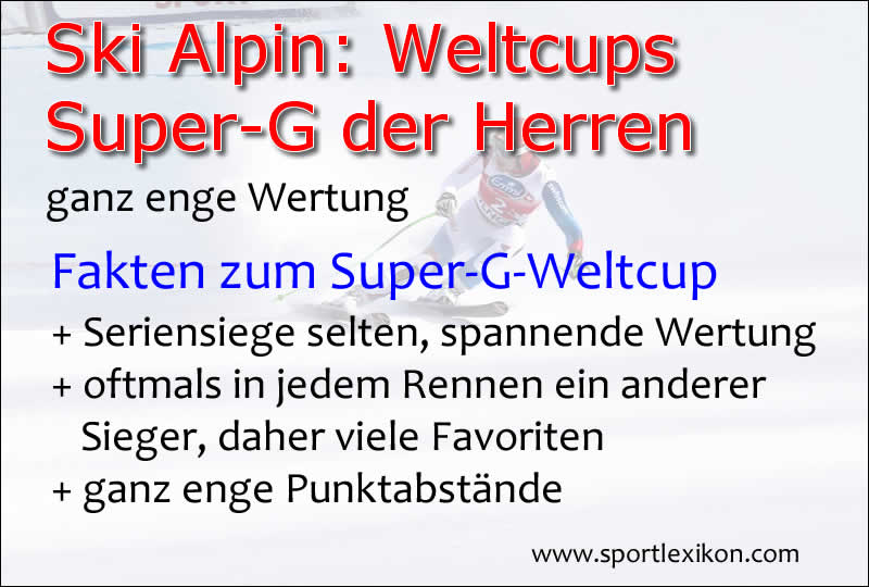 Super-G-Weltcup der Herren im Ski Alpin