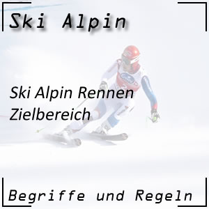 Ski Alpin Ziel Zielbereich