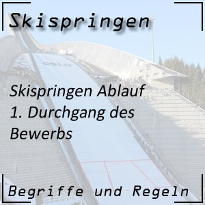 Skispringen 1. Durchgang