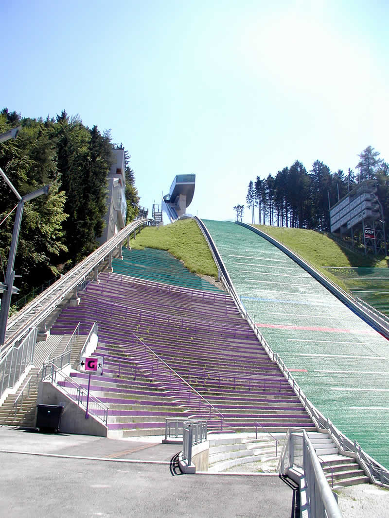 Landebereich im Skispringen