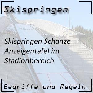 Skispringen Anzeigentafel