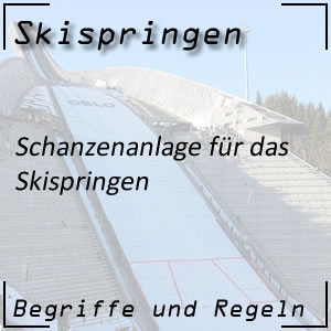 Schanzenanlage für das Skispringen