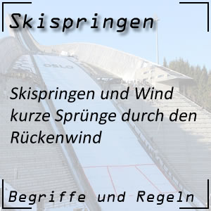 Skispringen Rückenwind