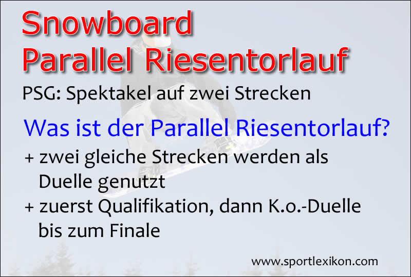 Snowboard Parallel Riesentorlauf PSG
