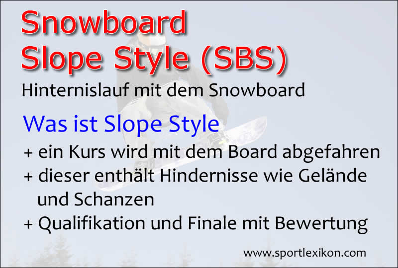 Slope Style mit dem Snowboard
