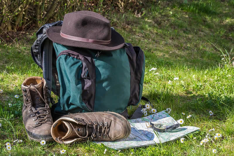 Wandern in der freien Natur