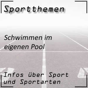 Schwimmen im eigenen Pool