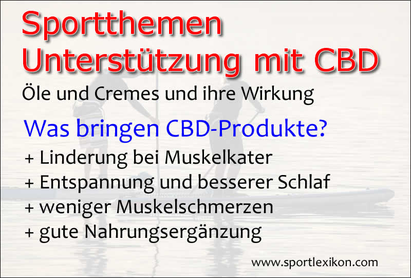 Sportliche Ausübung und CBD Öle und Cremes