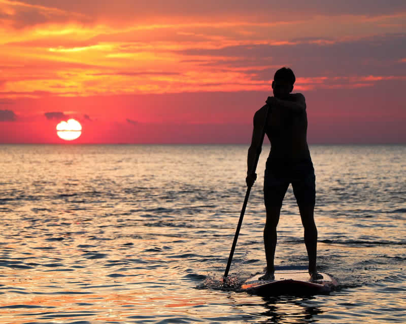 Trendsportarten wie Stand-Up Paddling