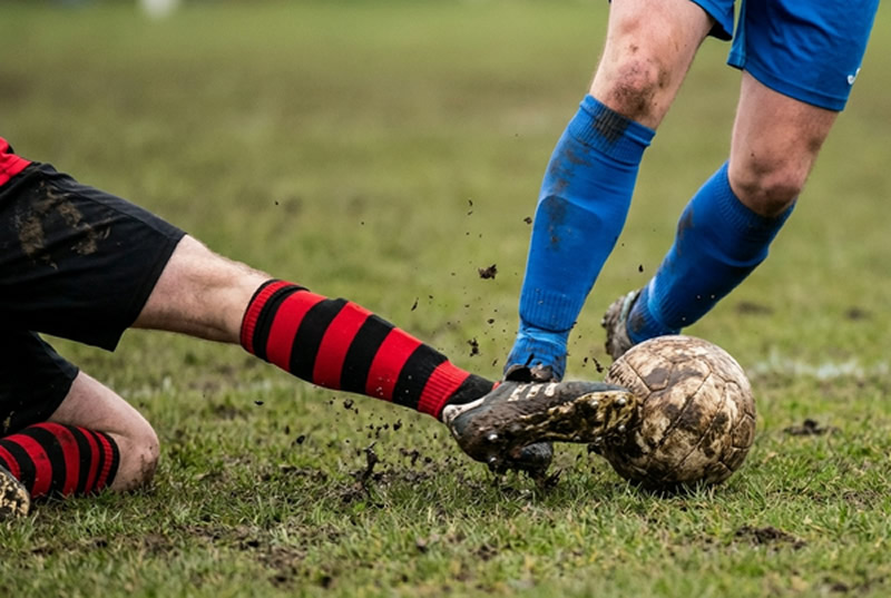 Fu&szlig;ballszene aus einem Fu&szlig;ballspiel